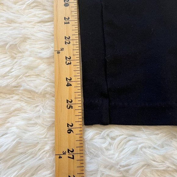 TAlbots Pants Women Medium Black Pull On Zip Legs Elastic Waist Stretch 13273 - Picture 8 of 11